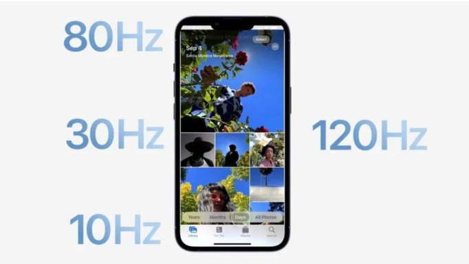 海安苹果14维修分享iPhone 14有高刷吗 